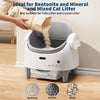 Automatic Litter Box Self Cleaning Open-Top Kitty Cat Litter Box ,w/ App Control